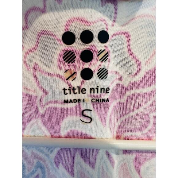 Title Nine Floral Short Tennis Ahtletic Dress Cap Sleeve Women's Small - Picture 3 of 5